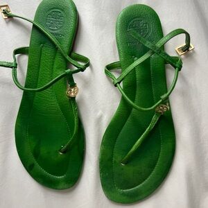 Tory Burch Mini Logo Thong Sandals